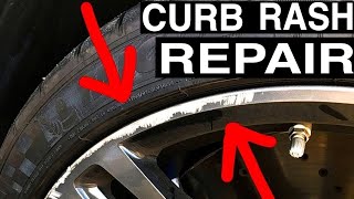 How To Repair Curb Rash amp Scratches on Alloy Wheel Rims DIY Tutorial [upl. by Darb]