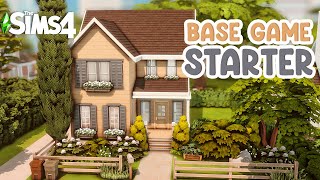 Base Game Family Starter l The Sims 4 Speed Build [upl. by Warila]