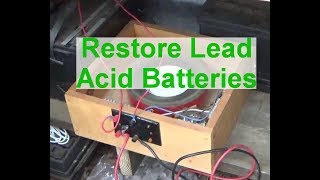 How to desulfate a lead acid battery [upl. by Aita]