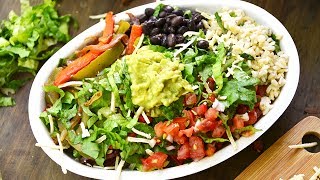 DIY HOMEMADE CHIPOTLE BOWL RECIPE [upl. by Naamann]