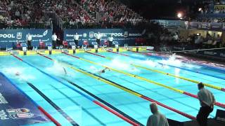 Michael Phelps 100m Freestyle Men Duel in the Pool Manchester 2009 [upl. by Oinotnas]