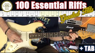 100 Essential Riffs  TAB [upl. by Hayn412]