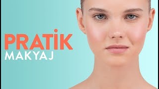 Kolay Makyaj 5 Dakikada Pratik Makyaj Nasıl Yapılır [upl. by Solenne]