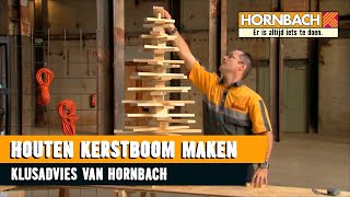 Houten kerstboom maken met HORNBACH [upl. by Yeltnarb]