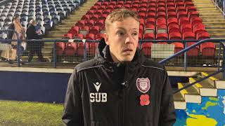 Montrose 11 Arbroath  David Gold  Post Match Interview [upl. by Ive]