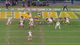 Packers inside zone run vs SF 2i technique under and over front defense NFC div rd 2021 [upl. by Aveline]