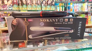 SOKANY 955 Hair Straightener Unboxing And Review With Price  Floating Plates Straightener [upl. by Llennyl194]