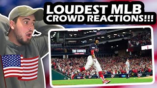 South African Reacts MLB CraziestLoudest Crowd Reactions [upl. by Llemert]