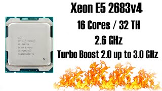 Xeon E5 2683v4  классный CPU v4 не дорого 🔥 16 ядер 32 потока 30GHz 🔥 Тест и сравнение с E5 2678v3 [upl. by Dusza534]