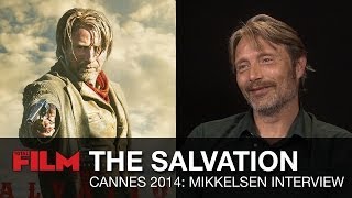 The Salvation Mads Mikkelsen Interview  Cannes 2014 [upl. by Awram]