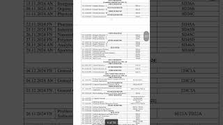 University exam TimeTable 2024 [upl. by Ecnarret533]