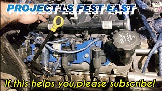 Replacing injectors on LS 53 VORTECo5 Silverado motor [upl. by Drawde]