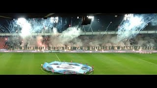 195 DERBY KRAKOWA CRACOVIA  Wisła 13 grudnia 2017  oprawa Pasów [upl. by Voltmer]