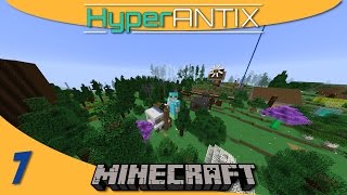 Minecraft Mods ExtraUtilities 2 Angel Ring and Grid Power Creative Flight  HyperAntix SMP E07 [upl. by Inirt]