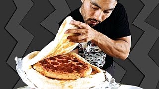 PIZZA INSIDE A PIZZA BOX CHALLENGE [upl. by Earehc956]