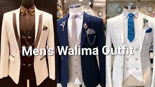 Walima Outfits for MEN Groom 3 Piece Suit for Walima [upl. by Adnalay640]