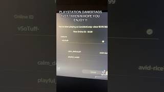 Ps gamertags not taken explore subscribe names ps5 [upl. by Ahseinet]