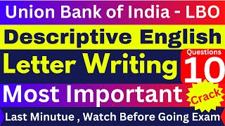 Most Important LBO Letter Topics  UBI LBO Descriptive English Mock Paper  LBO Letter Writing Topic [upl. by Dehlia]