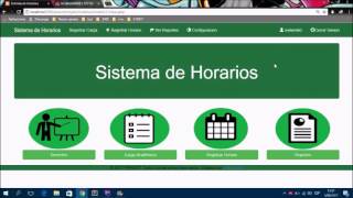 SISTEMA DE HORARIOS EN PHP Y MYSQL [upl. by Vyky]