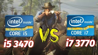 core i5 3470 vs core i7 3770  Rx 480 4gb benchmark test [upl. by Piers]