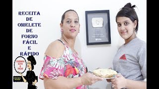 Receita de Como Fazer Omelete Assado Com Presunto e Mussarela [upl. by Sacks739]