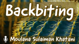 Backbiting  Moulana Sulaiman Khatani [upl. by Shelbi473]