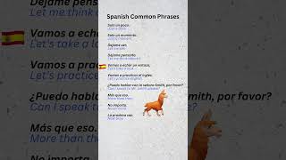 Spanish Common Expressions Part 8 LearnSpanish [upl. by Zetnwahs]