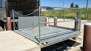 Serco LoadWarrior Dock Lift Hydraulic Dock Leveler Lift [upl. by Nwahsram]