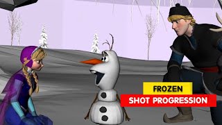 Frozen  Olafs All Things Warm Shot Progression  Animation Breakdowns  3D Animation Internships [upl. by Hector]