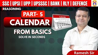 Calendar From Basics by Ramesh Sir Lec5  Mission Institute Prayagraj [upl. by Nanam]