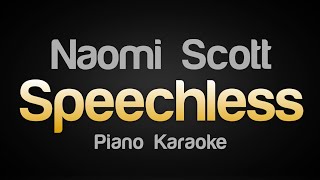 Naomi Scott  Speechless Karaoke Version [upl. by Reimer]