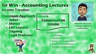 Lecture 06 Compensation Income Taxation of Individuals Income Taxation [upl. by Nordine]