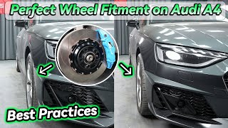 Best Practices for Perfect Wheel Fitment on Audi A4  BONOSS Audi Accessories [upl. by Nairred817]