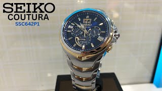 Seiko Coutura Solar Chronograph Mens Watch SSC642P1  Review [upl. by Ynohtnacram]