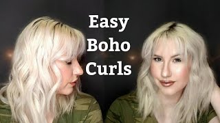 Beachy Boho Waves Hair Tutorial [upl. by Gladstone]