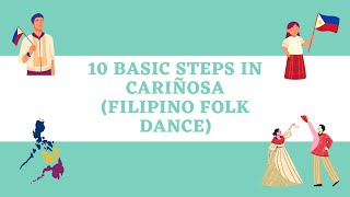 Cariñosa Folk Dance Basic Steps [upl. by Anaigroeg565]