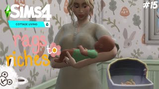 ลูก 1 ได้ถึง 2 👶🏼👶🏼♥️🥲the sims 4 rags to riches cottage livingss3 ep15 [upl. by Kessia]