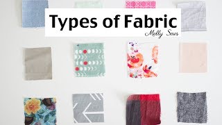 Fabric Types  Material for Sewing [upl. by Ytsirhk623]