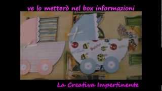 Scrap  bigliettini per battesimo [upl. by Zonnya766]