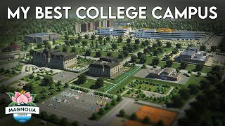 Building a MASSIVE Custom University Campus in Cities Skylines 2  MC 7 [upl. by Ellehcir]