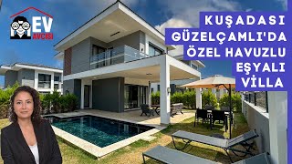 Kuşadası Güzelçamlıda Özel Havuzlu Eşyalı Satılık Villa I Kuşadası Satılık Villa [upl. by Robins]