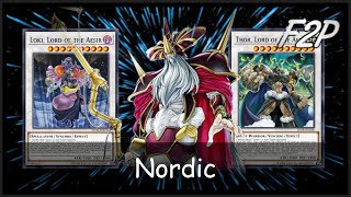 F2P NORDIC GODS  Aesir Synchro Beatdown YuGiOh Duel Links [upl. by Pallaton]