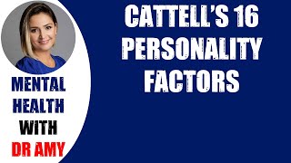 🛑CATTELLS 16 PERSONALITY FACTORS 👉 Mental Health [upl. by Ocirederf723]