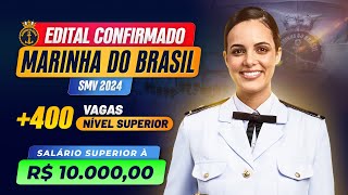 🇧🇷⚓ Concurso SMVRM22024  Marinha do Brasil Edital ConfirmadoSalário de R10 mil e 400 Vagas [upl. by Siron758]