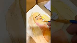 Watercolour Diary 13 dailyvlog portraitart howto [upl. by Chafee]