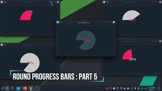 5 Round Progress Bar  Python Pyqt Pyside QtDesigner PysideExtn Modern GUI  Flat UI   Part2 [upl. by Asusej]