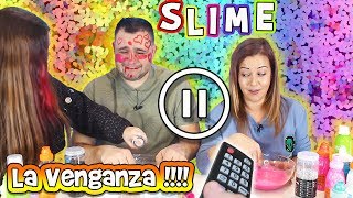 PAUSE SLIME Challenge LA VENGANZA  El reto de la PAUSA haciendo SLIME  COMO SE HACE [upl. by Ettenel]