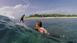 Surfing in the Maldives Central Atolls 2017 [upl. by Boyse867]