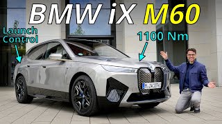 BMW iX M60 driving REVIEW  vibrating launch control in front of Tesla Giga 😂 🏁 [upl. by Garvey232]