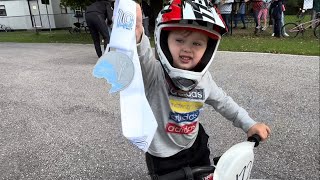 Toddler Strider Balance Bike Racing and Training [upl. by Orlena]